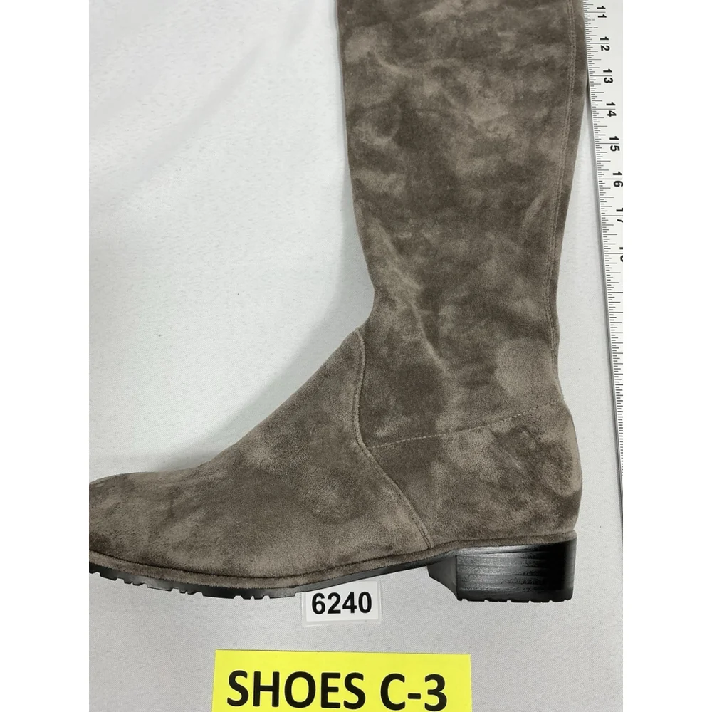 Womans ABCD Kaitlyn Pan Pullon Otk Riding Boots Size 9 M Gray NWOT